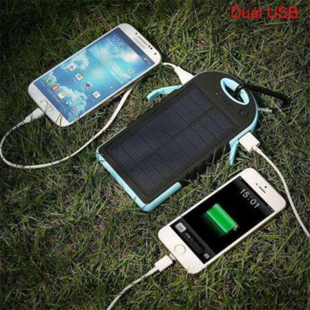 Павер Банк на сонячній батареї Solar 10000 mAh Black