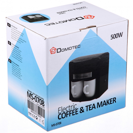 Кофеварка + чашки Domotec (MS-0708)
