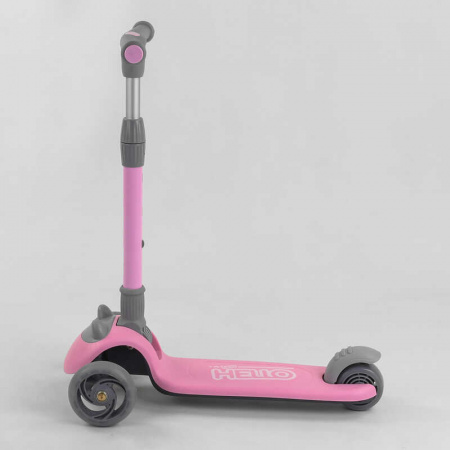 Самокат_трехколесный_D-0558_(6)_Best_Scooter_РОЗОВЫЙ_складной_алюминиевый_руль_3_колеса_PU_со_светом