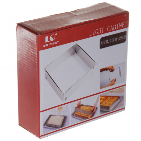 Форма розсувна для торта та салатів LIGHT CABINET (LC-1528) Квадрат