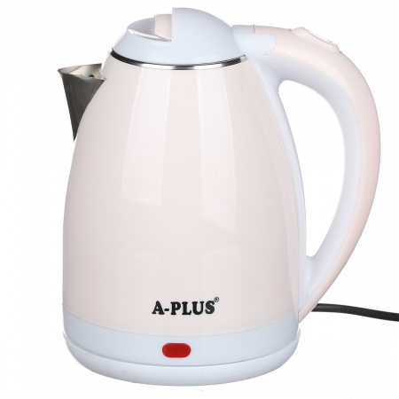 Электрочайник A-PLUS 2.0 л Нержавейка (2128) Кремовый