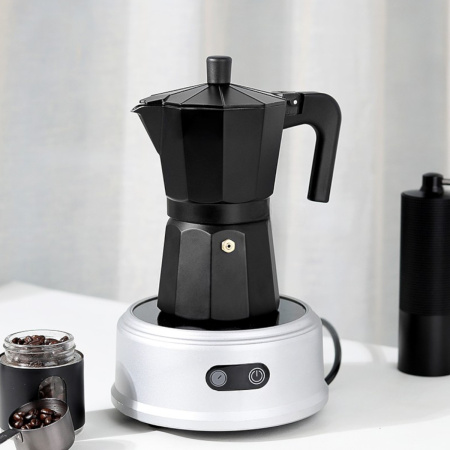 Гейзерна кавоварка A-PLUS на 6 чашок (3082) Black