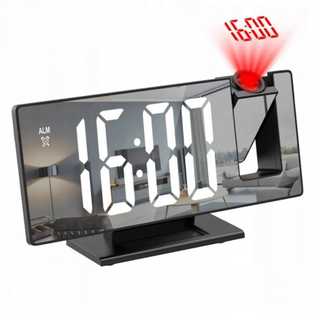 Настільний годинник Led Mirror Clock з проекцією 
