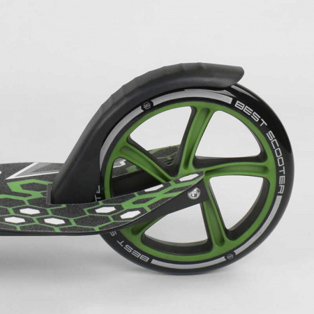 Самокат_70875_(2)_Best_Scooter_ЧЕРНЫЙ_зажим_руля_переднее_колесо_PU_-_22_см_заднее_колесо_PU_-_20_см