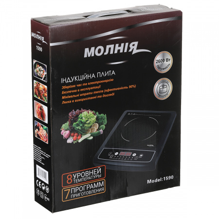 Индукционная электроплита МОЛНИЯ 2600 Вт (1590) Керамическая