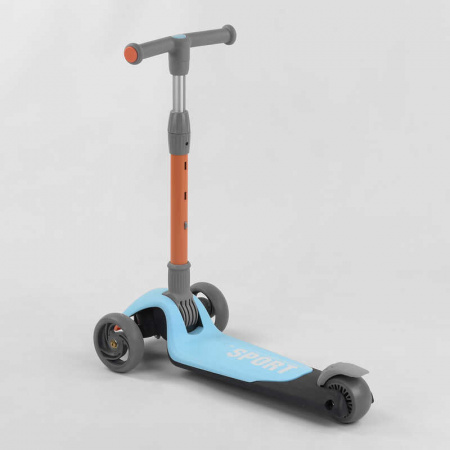 Самокат_трехколесный_F-39015_(6)_Best_Scooter_ГОЛУБОЙ_складной_алюминиевый_руль_3_колеса_PU_со_свето
