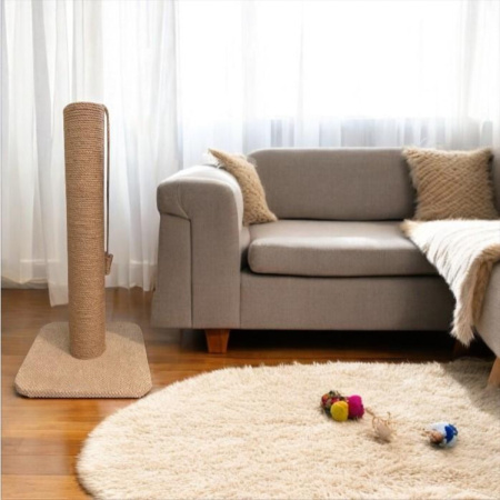 Кігтеточка для кішок Scratching post стовпчик на підставці