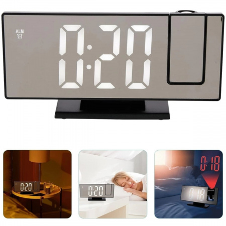 Настільний годинник Led Mirror Clock з проекцією 